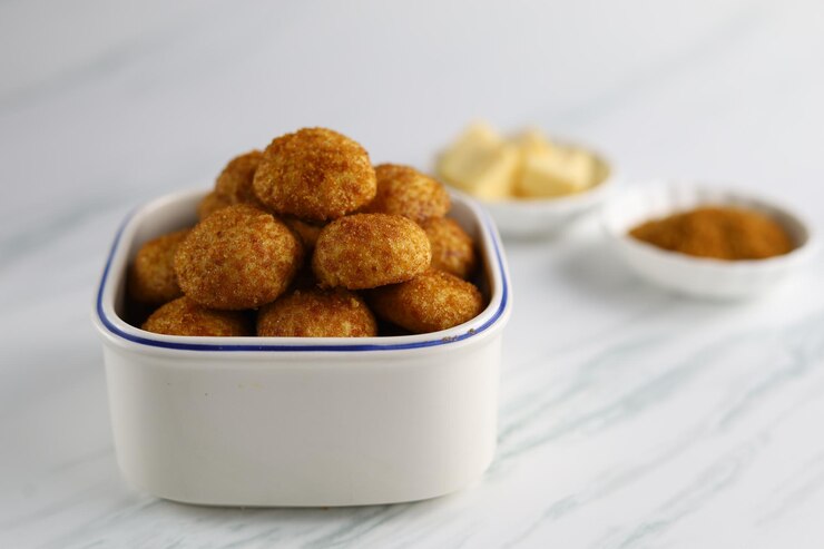 Palm cheese ball cookies zijn koekjes gemaakt van meel kristalsuiker parmezaanse kaas