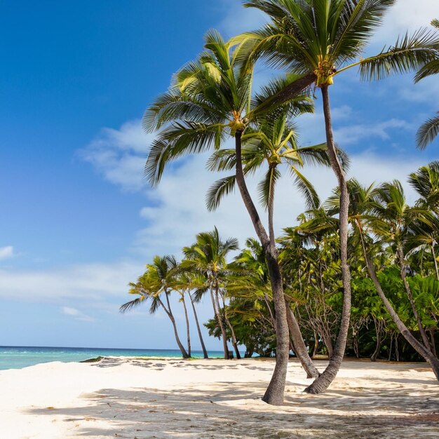 Palm en strand