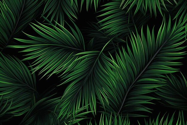 Palm Frond Dreamscape Leaves Wallpaper for Tropical Dreams Leafy Tropics Wonderland A Leaves Design