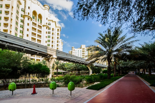 Palm island apartments, Ittehad park and mono rail track ,Palm jumeirah