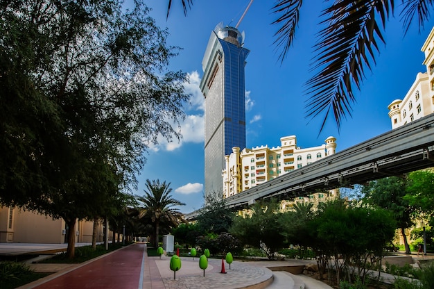 Palm island apartments, Ittehad park and mono rail track ,Palm jumeirah