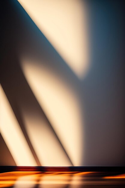 Palm leaf shadow on wall background