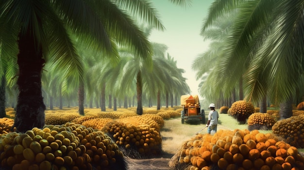 palm oil plantation growing up