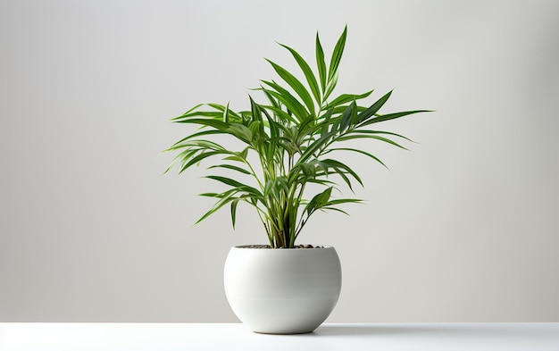 Palm Plant on a Clean White Background