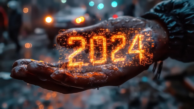 Пальмовый проекционный дисплей 2024