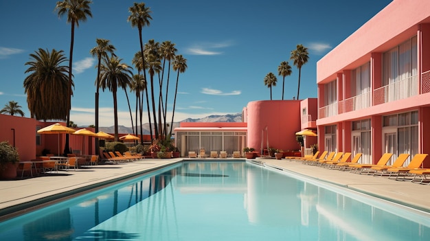 palm springs HD 8K wallpaper Stock Photographic image