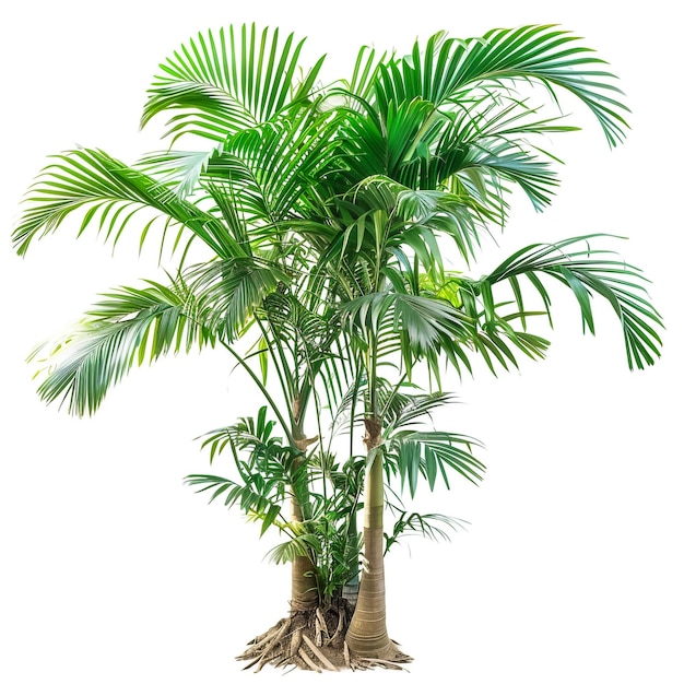 Palm tree isolated on white background