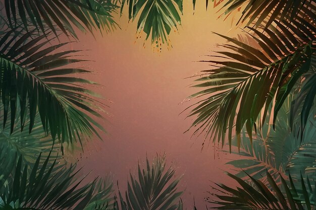 Palm tree leaf background design ar c v