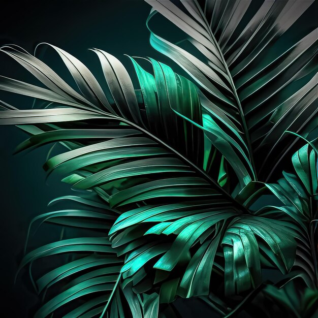 palm tree leaves