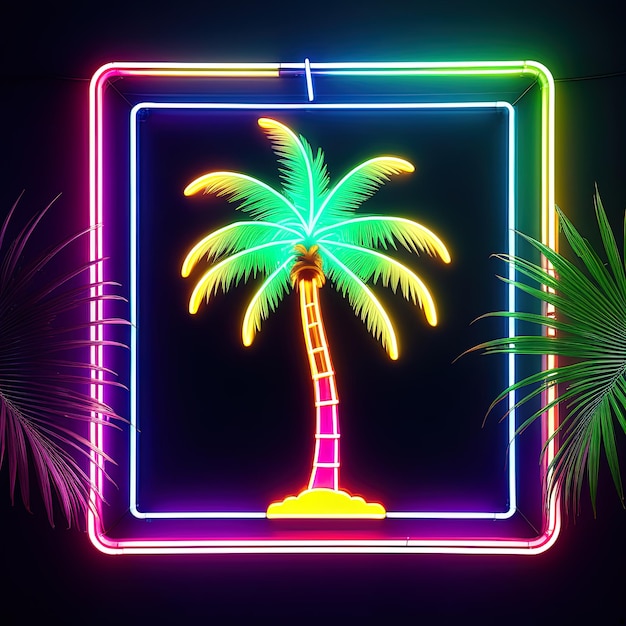 Palm tree neon signpalm trees neon sign