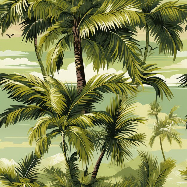 Photo palm tree pattern