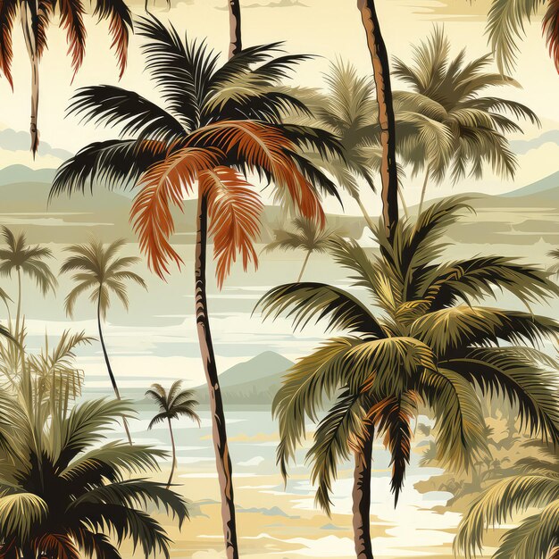 Palm tree pattern