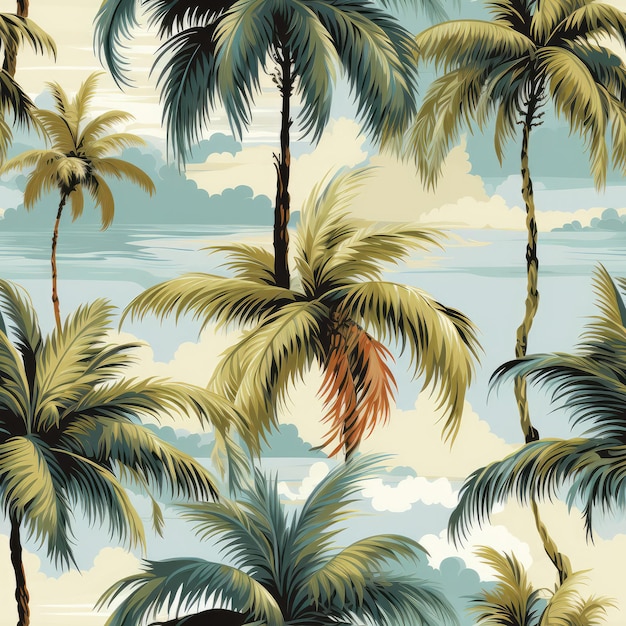 Palm tree pattern