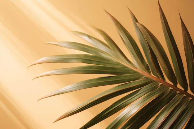 Palm tree sunny background Illustration AI GenerativexA