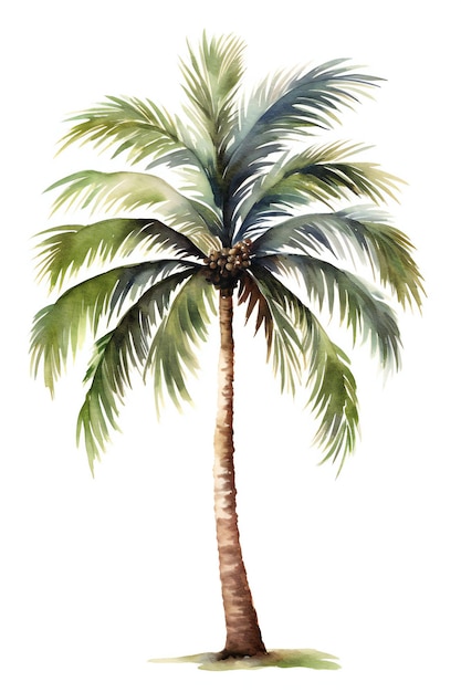 Palm Tree in white BAckground