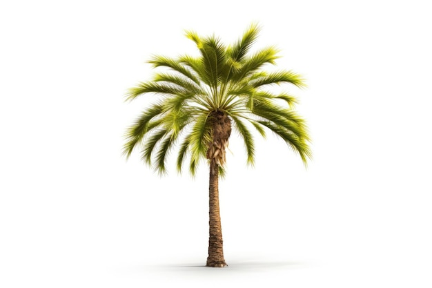 A palm tree with a white background