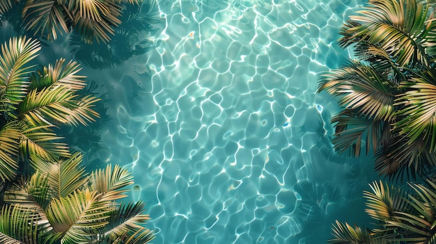 Palm TreeLined Pool
