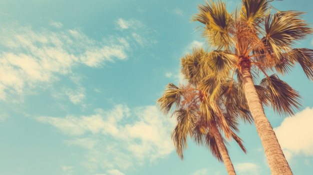 Photo palm trees background