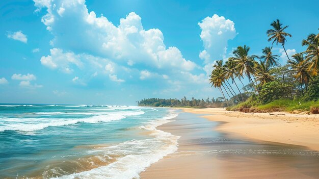 palm trees on the beach