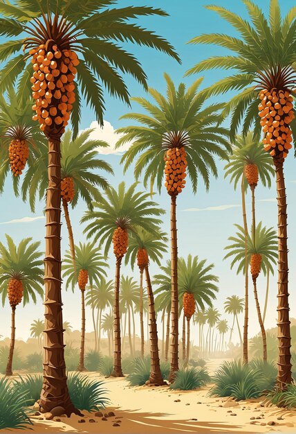 palm trees in the desert