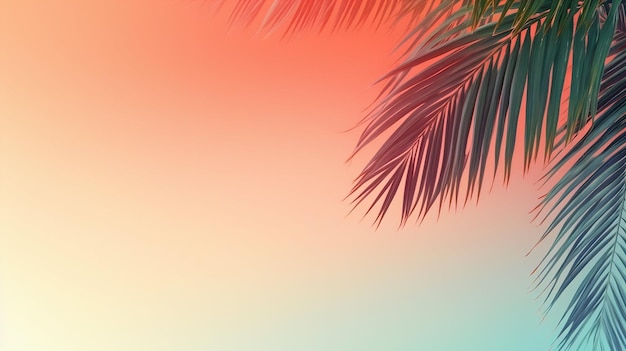 Palm Trees Gradient Summer Background
