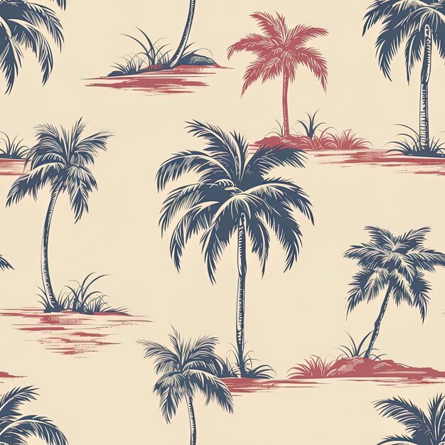 Photo palm trees in a tropical style background