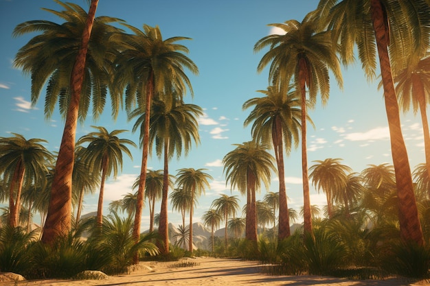 palm trees