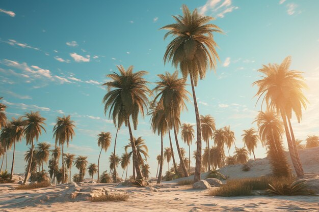 palm trees