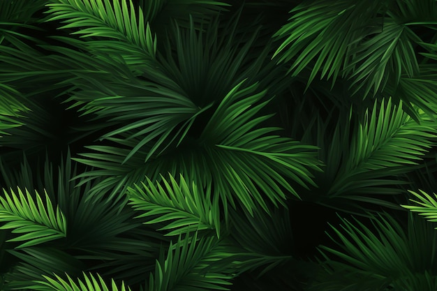 Palm verlaat groen tropisch patroon verlaat naadloze achtergrond