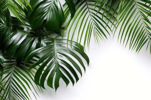 Palmblad geïsoleerd op een witte of doorzichtige achtergrond