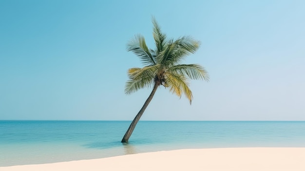 Palmbladeren op het strand