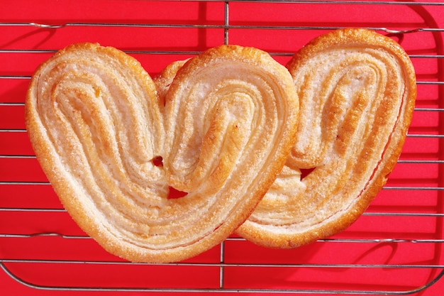 Palmier pastry cookies