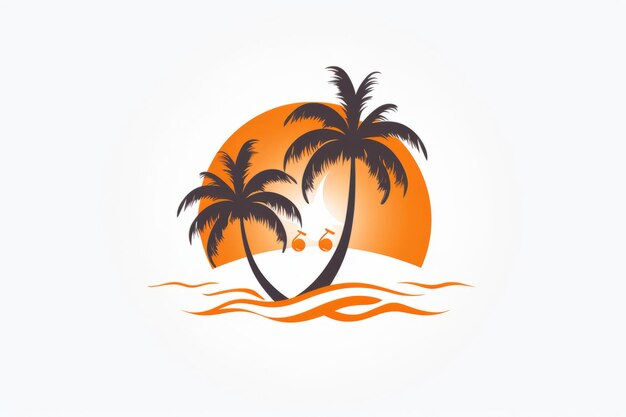 Palms logo on the white background