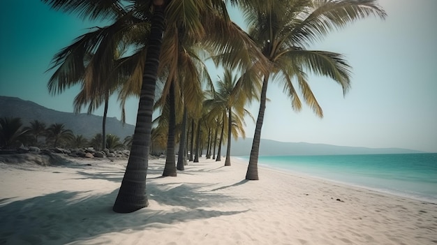 Palmy Trees and Sandy Beach Conspire to Create an Idyllic Coastal Retreat