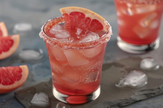 Paloma cocktail with grapefruit and tequila