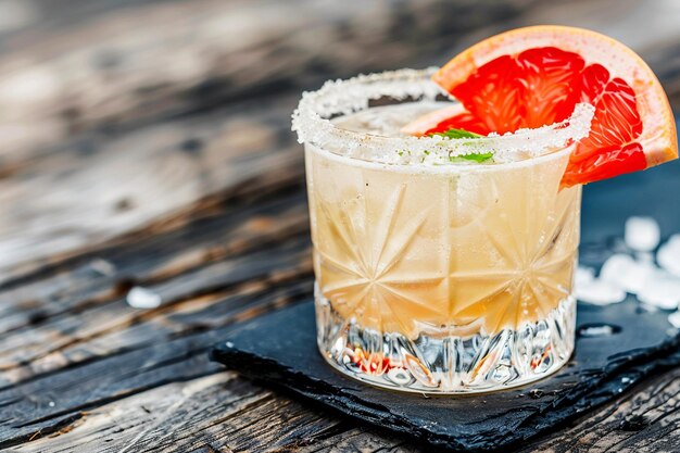 Foto cocktail di paloma con pompelmo e tequila