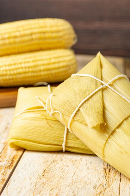 Pamonha traditional brazilian food based in corn