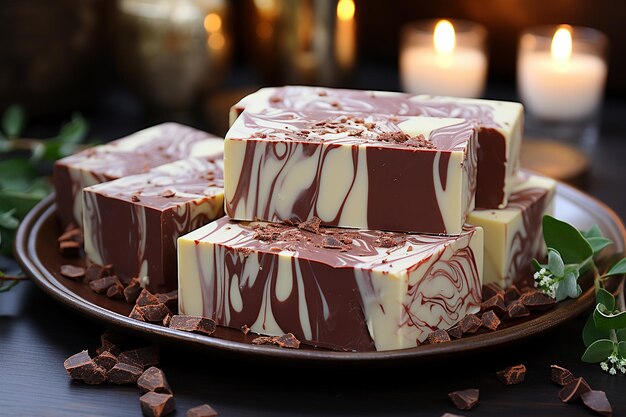 Pampering Luxury Chocolate Vanilla Handmade Soap Bars