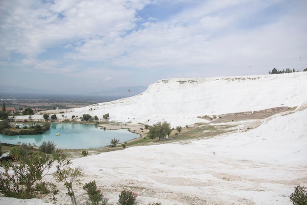 Photo pamukkale city in turkey