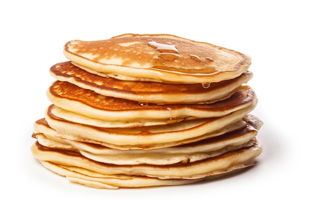 pan cakes isolated in white background