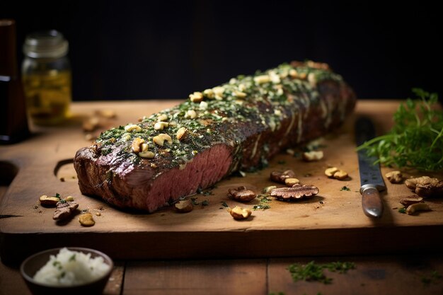 Pan Seared Steak with Garlic Butter