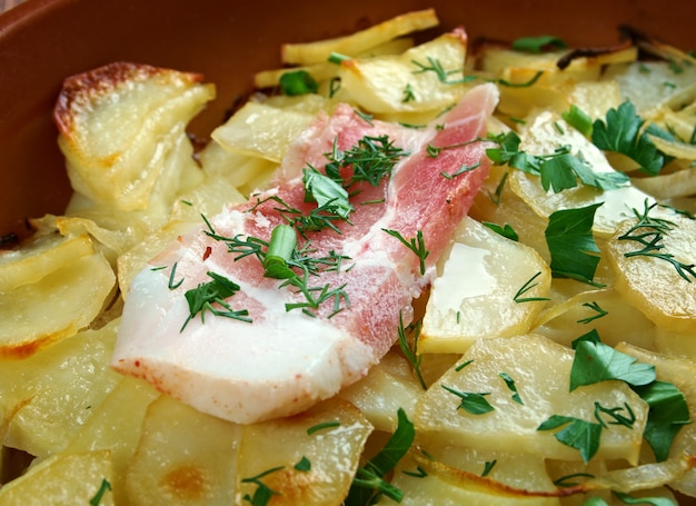 Panackelty -  casseroled dish, traditional throughout the northeast of England potato stew