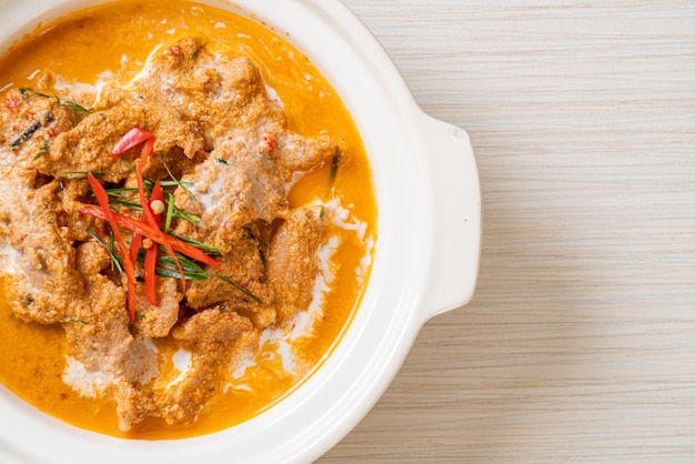 panang curry met varkensvlees