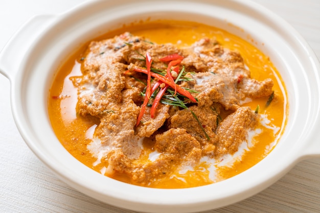 panang curry met varkensvlees