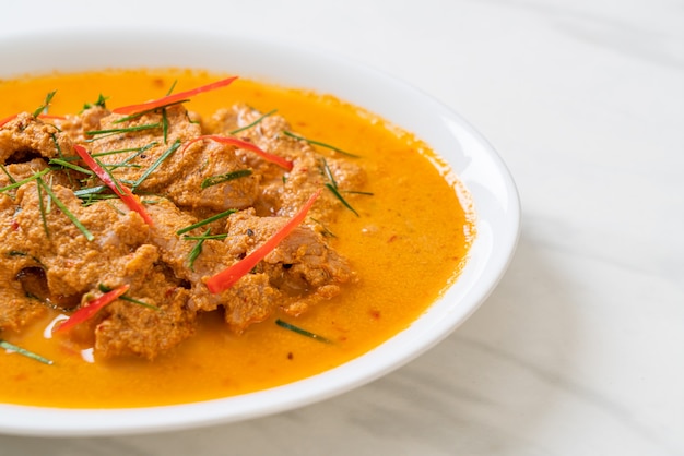 Panang curry met varkensvlees