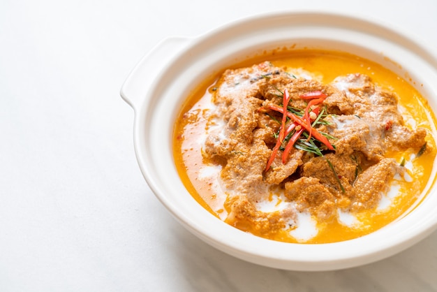 panang curry with pork