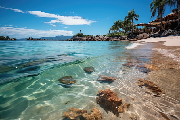 Panay island visayas the stunning alubijid beach on nogas island antique generative ia