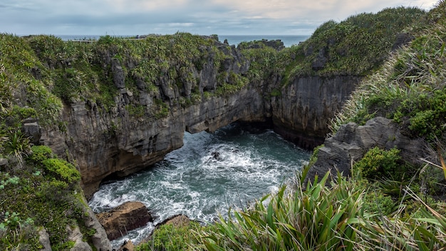 Pancake rocks near Punakaiki