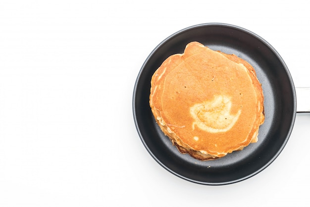 pancake on white background