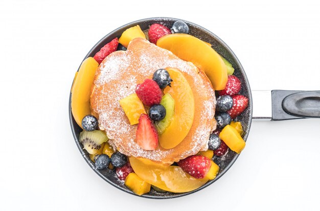 pancake with mix fruits 